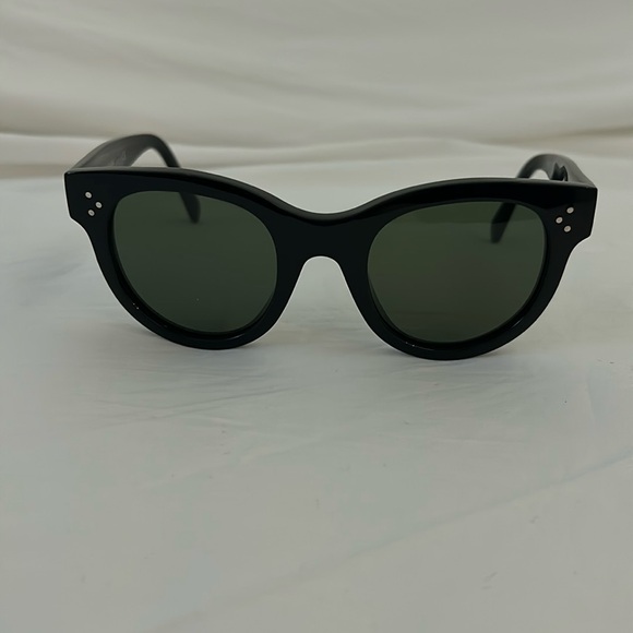 Celine Black Acetate Cat-Eye Sunglasses - Picture 1 of 13